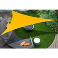 thumbnail image 2 of Alion Home 9' x 9' x 12.7' Right Triangle PU Waterproof Woven Sun Shade Sail Custom (1, Mango Yellow), 2 of 7