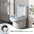 thumbnail image 5 of HELLHERO Snowman and Rabbit Set of 2 Toilet Seat Lid Cover Set Soft Elastic Fabric, Elastic Bottom, Modern Bathrooms, 5 of 8