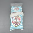 thumbnail image 1 of Ambesonne Vintage Bedding Set 3 Pcs, Nautical Anchor Marine, Twin, Multicolor, 1 of 3
