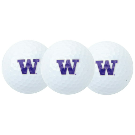 Team Effort Washington Huskies Golf Balls, 3 Pack