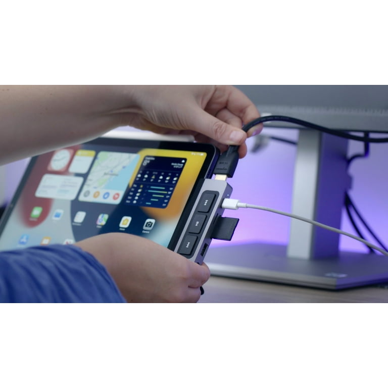 HyperDrive 6-IN-1 USB-C Hub for iPad Pro/Air, Gray - Walmart.com HyperDrive 6-IN-1 USB-C Hub for iPad Pro/Air, Gray - Walmart.com