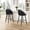 Black, variant on New Classic Furniture Oliver Metal/Vegan Leather Bar Chair in Gray (Set of 2)