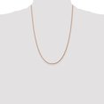 thumbnail image 2 of Diamond2Deal 14K Rose Gold 1.75 mm Diamond-cut Rope Chain Necklace for Women 24", 2 of 7
