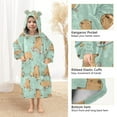 thumbnail image 4 of joogoo Wearable Blanket Capybara Skating Hoodie for Oversized Sherpa Hooded 3-14 YR M, 4 of 7