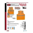 thumbnail image 2 of Chaleco de Tela Naranja Urrea USCH51, 2 of 3