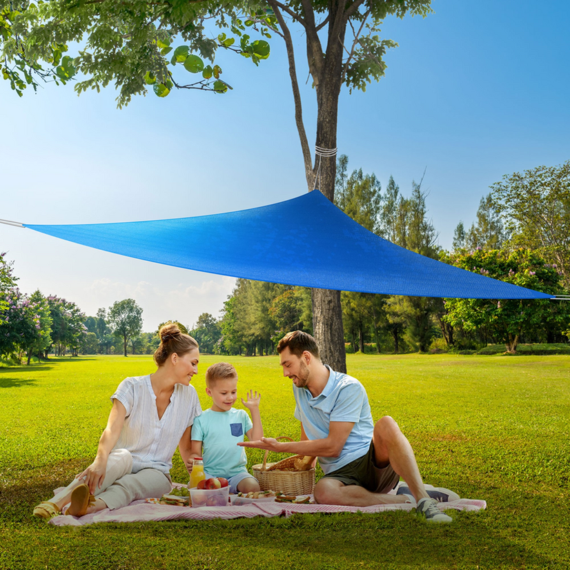 Garden Sail Shade Sunscreen Patio Canopy Triangle Awning 90% UV Block Outdoor 