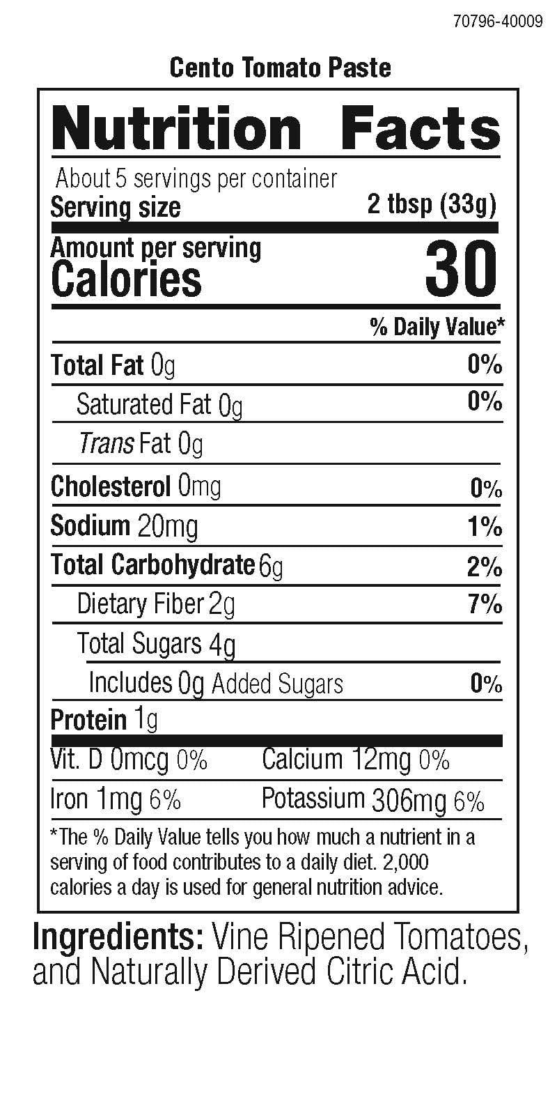 Cento Tomato Paste, 6 Ounce Cans (Pack of 24)
