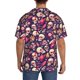 thumbnail image 3 of Balery music Skull record Guitar Camisa Casual de Manga Corta con Botones para Hombre, Texturizada, Estilo Cubano, para Playa, Verano-Large, 3 of 5