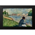 thumbnail image 2 of Seurat, Georges 14x10 Black Modern Framed Museum Art Print Titled - Study for Bathers at Asnieres, 2 of 5