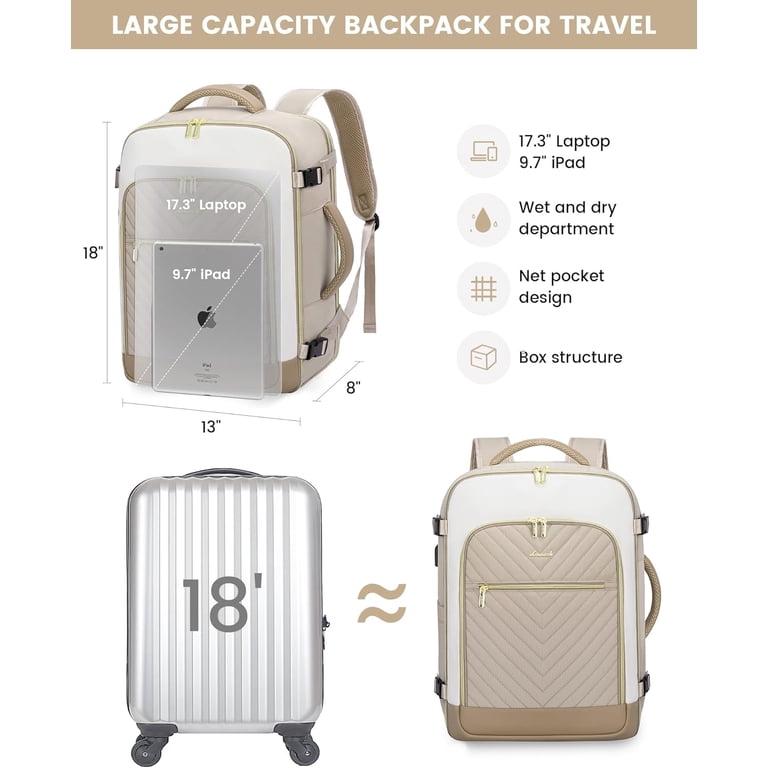 LOVEVOOK Large Travel Backpack for Women, TSA Carry on  display picture 2