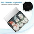 thumbnail image 2 of FORMRS 15-15.6 inch Laptop Sleeve Case Soft Carrying Quilted Computer Bag Cover, Green Snowmen, 2 of 7