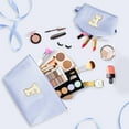 thumbnail image 4 of DAKIMOE Makeup Bag Cosmetic Bags Organizer Personalized Initial Travel Essentials Toiletry Bag for Birthday Christmas Girlfriend Teacher Valentines Day Gifts, 4 of 9
