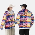 thumbnail image 4 of Kdxio Tropical Palm Tree at Sunset Print Women Men Sun Protection UPF 50+ Jackets Zip Up Long Sleeve Hoodie Hiking Lightweight with Pockets, 4 of 7