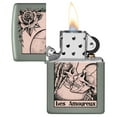 thumbnail image 3 of Zippo Death Kiss Design Sage Pocket Lighter, 3 of 6