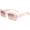 Gradient Pink, variant on Retro 90s Nude Rectangle Sunglasses Womens Mens Trendy Chunky Glasses