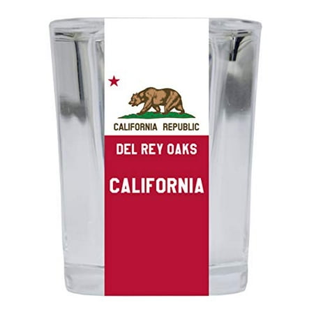 

Del Rey Oaks California Souvenir 2 Ounce Square Shot Glass