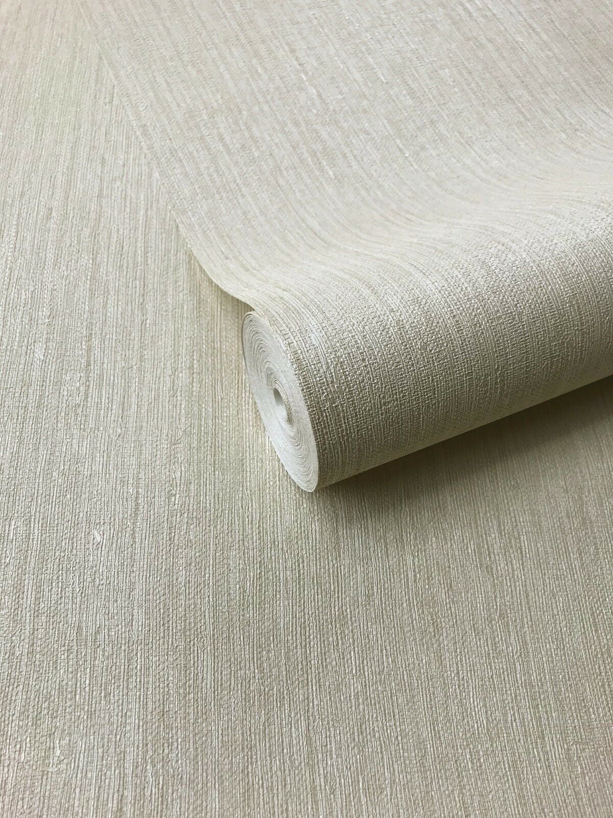 Off White Cream Faux sack Grasscloth wallpaper Textured non woven brown damask 