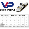 thumbnail image 5 of VICT POPU Womens Sandals Adjustable Double Buckle Strap Waterproof EVA Flat Slides，BORING INK,Sizes 8, 5 of 6