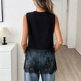 thumbnail image 5 of RMGVDSD Summer Womens Tops Sleeveless Lace Tank Top Casual Blouse Soft Comfortable Stretch Crew Neck Tee Shirt Fashion Tops Versatile Tee Blouse, 5 of 7