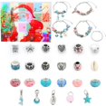 thumbnail image 1 of Christmas Advent Calendar Bracelets Diy Jewelry Making Kit Gift For Kids Teens Women, 1 of 11