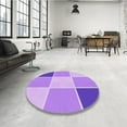 thumbnail image 4 of Ahgly Tapis Rectangulaire Lavable en Machine Intérieur Transitionnel Pastel Violet Rose, 2 Pieds x 4 Pieds, 4 of 7