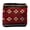 Red, variant on Bohemian Woven Cup Mat Set Vintage Fabric Heat Block Table Pads For Coffee Tea 4.33 Inch 1 Pack