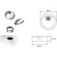 thumbnail image 4 of 4 X 60mm Desk Table Grommet Cable Tidies Computer Desk Surface Port Hole Covers (brushed Chrome), 4 of 5