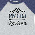 thumbnail image 4 of Inktastic My Gigi Loves Me Boys or Girls Baby Bodysuit, 4 of 5
