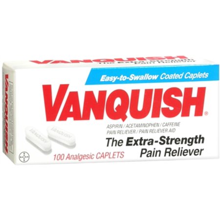 Vanquish Pain Reliever/Pain Reliever Aid, 100 ea