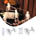 thumbnail image 1 of Fiudx Liquidación De Ahorros De Verano Decoraciones De Halloween Luces Para Exteriores, 10 Led Modelo De Esqueleto Luces De Cadena Con Pilas De Halloween, Luces De Fiesta De Halloween Para Exteriores, 1 of 7