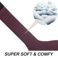 thumbnail image 3 of Womens Thin Tube Socks Thigh High Tights Over Knee Socks Casual Knee High Stockings Thigh Highs, 3 of 5