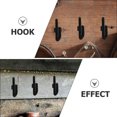 thumbnail image 3 of HEATSHAKING 40 Pcs Plastic Pegboard Hook Set Black Space Utilization for Garage Organization, 3 of 8