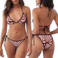 thumbnail image 3 of Kdxio Bikini Deux Pièces Rétro à Imprimé Nœud pour Femme, Bretelles Ajustables, pour Plage, Piscine, Vacances, 3 of 6