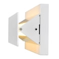thumbnail image 4 of CWI Lighting LillianaContemporary Metal LED Wall Sconce in White, 4 of 5