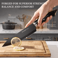 thumbnail image 2 of Astercook Knife Set, 15-Piece Kitchen Knives Set with Built-in Sharpener, German Stainless Steel Knife Block Sets with Anti-Rust Coating & PP Ergonomic Handle, Dishwasher Safe Black, 2 of 9