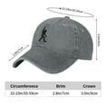 thumbnail image 2 of Rock And Roll Bigfoot Adult Adjustable Classic Washed Casquette Cap Hat Baseball Cap For Man For Woman, 2 of 5