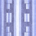 thumbnail image 1 of Ahgly Company Machine Washable Indoor Square Solid Blue Modern Area Rugs, 4' Square, 1 of 4