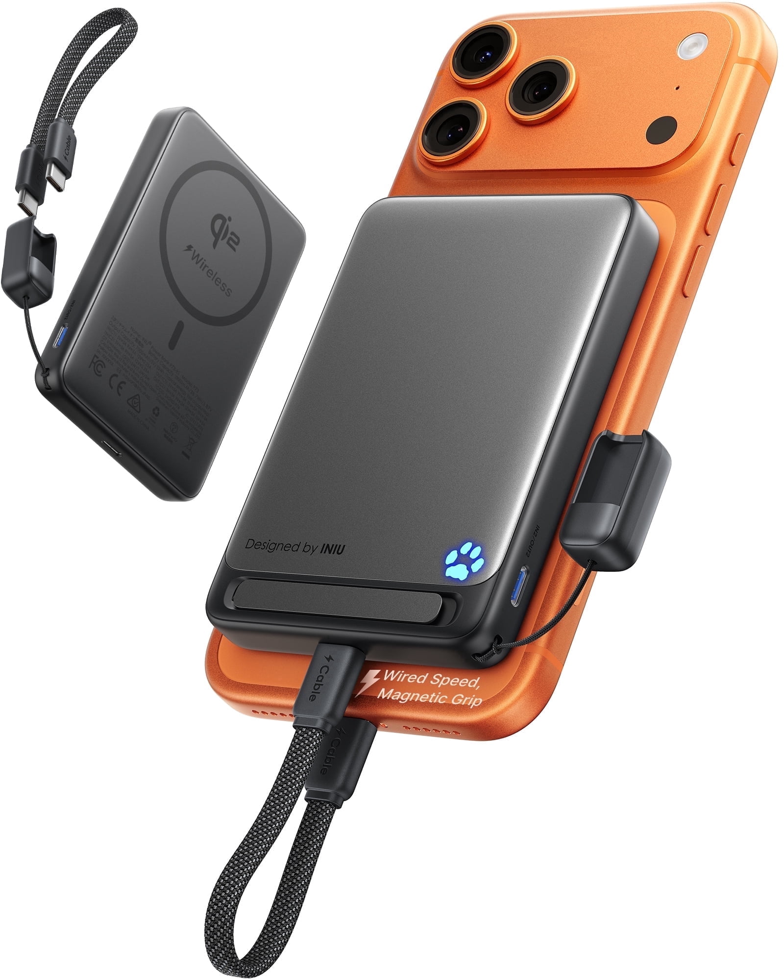 Anker, Magnetic Battery, 10,000mAh, Wireless, Foldable Stand