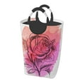thumbnail image 1 of XMXY Rose Flower Plant Rectangular Laundry Basket Organizer , Collapsible Folding Tall Clothes Hampers for Laundry with Handles, 1 of 6