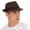 Coffee-stripes, variant on Fedora Hat Men Felt Panama Jazz Hat Women Classic Manhattan Structured Trilby Hat Short Brim  Fedora Hat Band