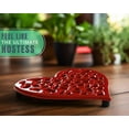 thumbnail image 3 of Comfify Cast Iron Heart Shaped Trivet Set, 6 Piece Set with Rubber feet, Heat Resistant Table Protector for Kitchen Countertop and Dining Table, 3 of 7