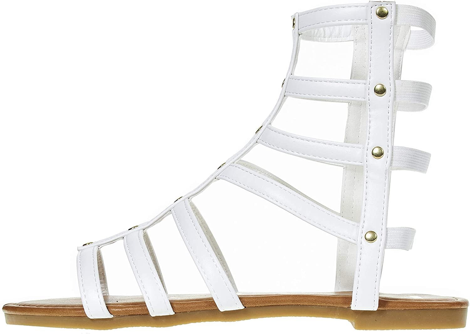 bebe Girls Toddler Baby Little Kid Elastic Studded Gladiator Sandal with Side Zipper - Fashion Summer Shoes bebe Girls Toddler Baby Little Kid Elastic Studded Gladiator Sandal with Side Zipper - Fashion Summer Shoes
