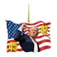 thumbnail image 3 of 2024 Acrílico Adorno Memoria Del Estado EE. UU. Trump para Navidad Espejo Coche (C), 3 of 4