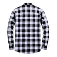 thumbnail image 5 of Plaid Shacket for Men Ghalytn Check Zip Shirt Jacket - Casual Outerwear with Pockets, 5 of 6