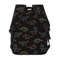 thumbnail image 4 of Disketp Neon Dinosaur Mochila Estampada para Hombre y Mujer – Mochila Ligera Clásica con Múltiples Bolsillos para Universidad, Trabajo y Viajes-One Size, 4 of 5