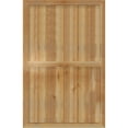 thumbnail image 4 of 32 1/4"W X 50"H Timbercraft Six 5 3/8" Boards Framed Board-N-Batten Shutters, Rough Sawn Western Red Cedar (Per Pair), 4 of 13