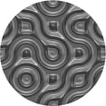 thumbnail image 1 of Ahgly Company Machine Washable Indoor Square Transitional Gunmetal Gray Area Rugs, 3' Square, 1 of 7