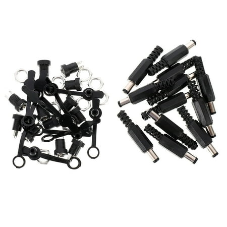 

1 Set DC Plugs Audio Equipment Connector Adapter Audio Plug Socket with Caps