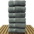 thumbnail image 2 of Luxury Hotel And Spa Towel 100% Genuine Turkish Cotton Hand Towels - Gray - Piano - Set of 6, 2 of 3