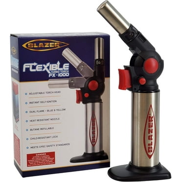 Blazer Flexible Dual Flame Turbo Torch FX-1000 - 7.5" / Red